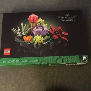 LEGO Botanical Collection with Red and Purple Succulents